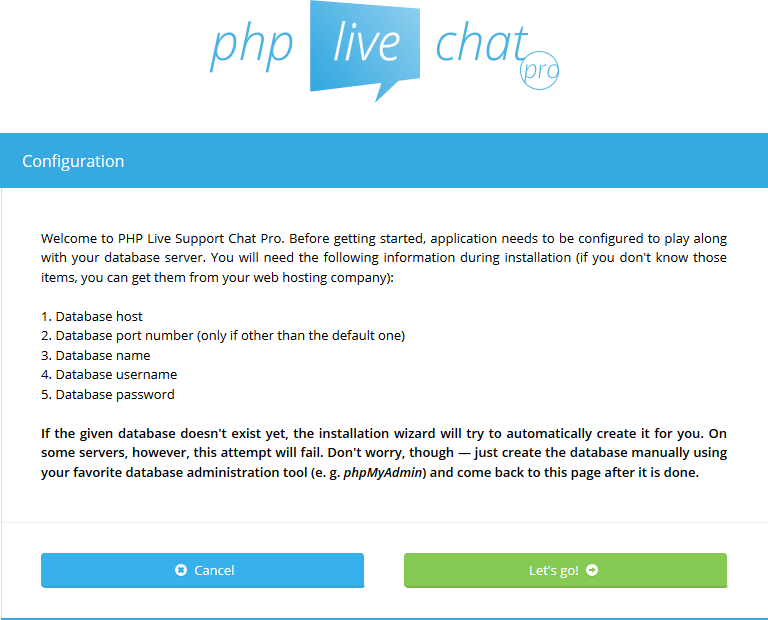 Create help chat with php